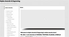 Desktop Screenshot of alphaawardstulsa.com